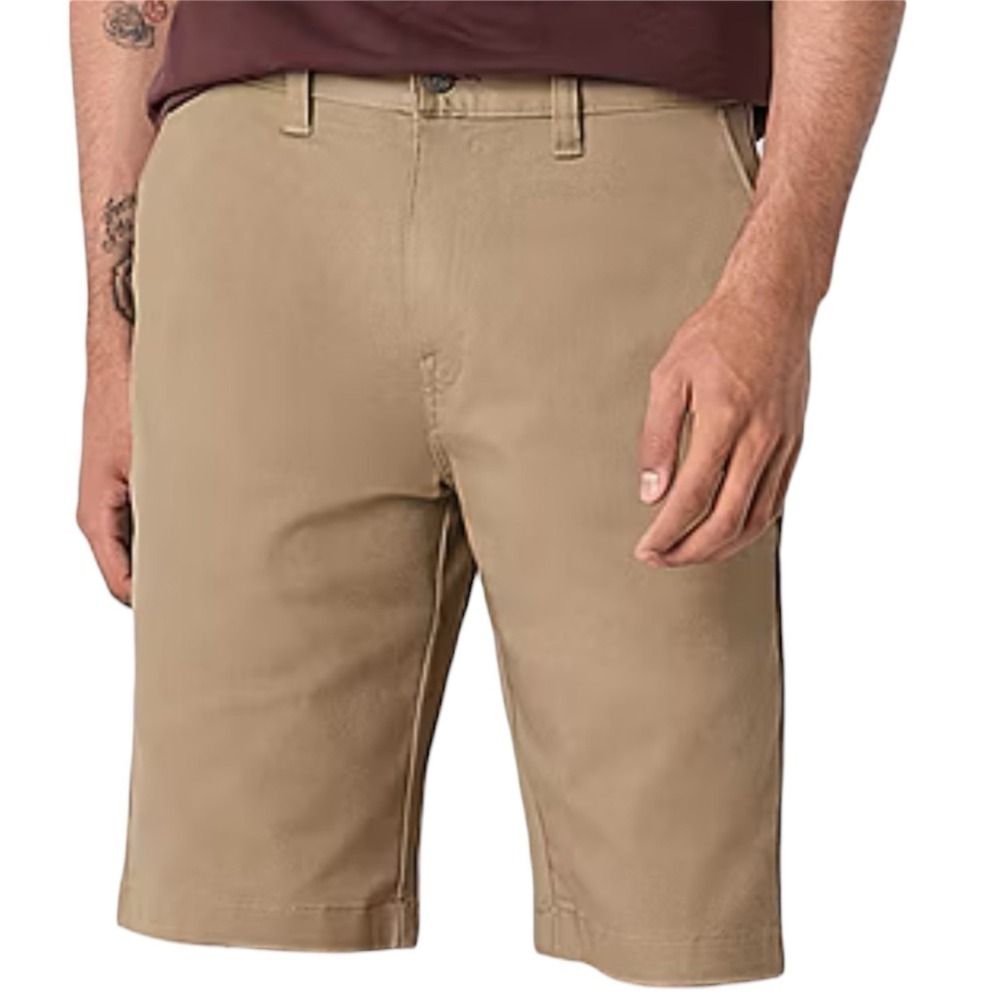 Volcom Mens Frickin Modern Stretch Chino Shorts Khaki Tan A09117V3 Size 30